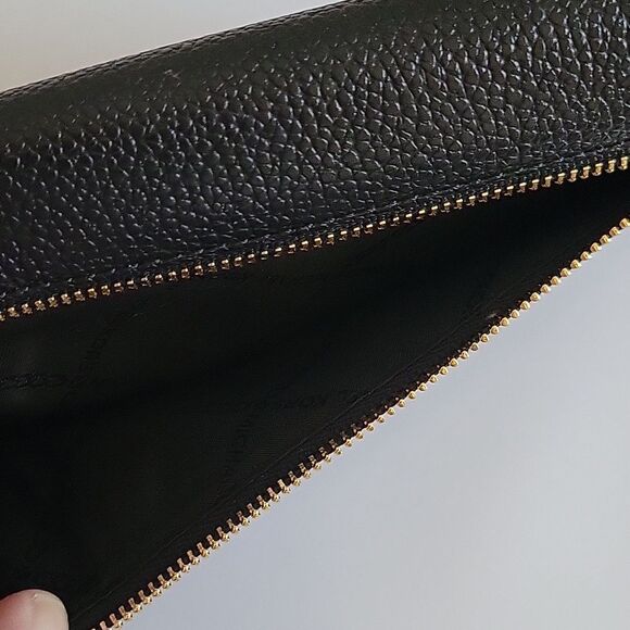 Michael Kors Tri-Fold Leather Wallet Black Jet Set - Picture 9 of 10